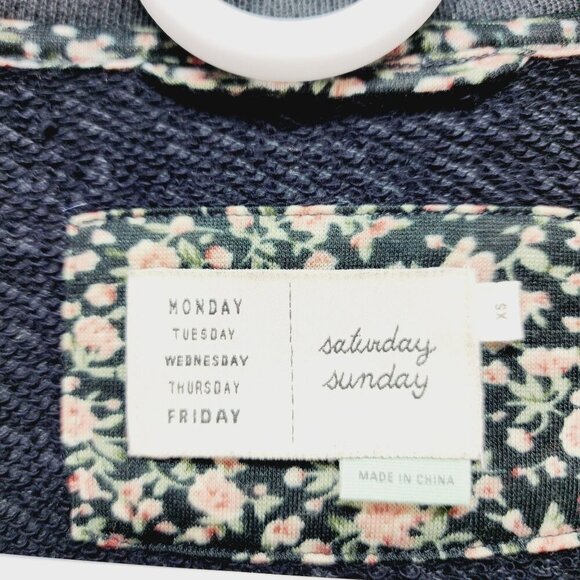 Anthropologie SATURDAY SUNDAY WOMEN'S FLEECE KNIT MOTORCYCLE JACKET green Size X - Picture 2 of 13